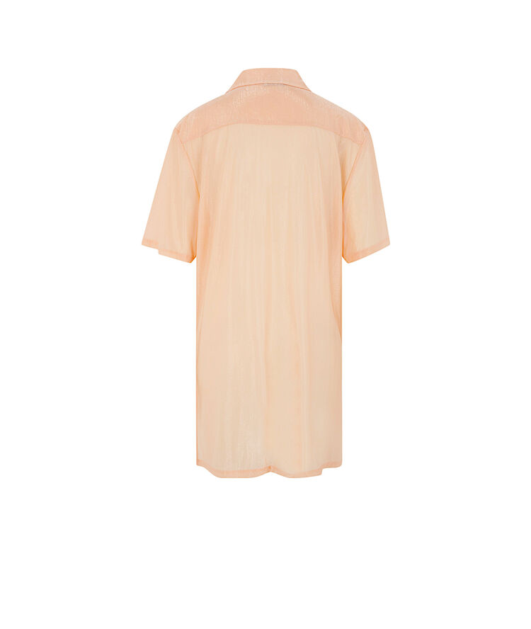 Robe chemise fluide irisée - rose rose.