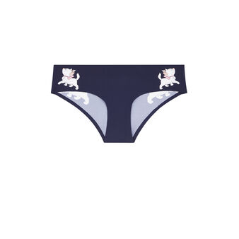 Shorty en micro print marie licence les aristochats sundayiz bleu marine.