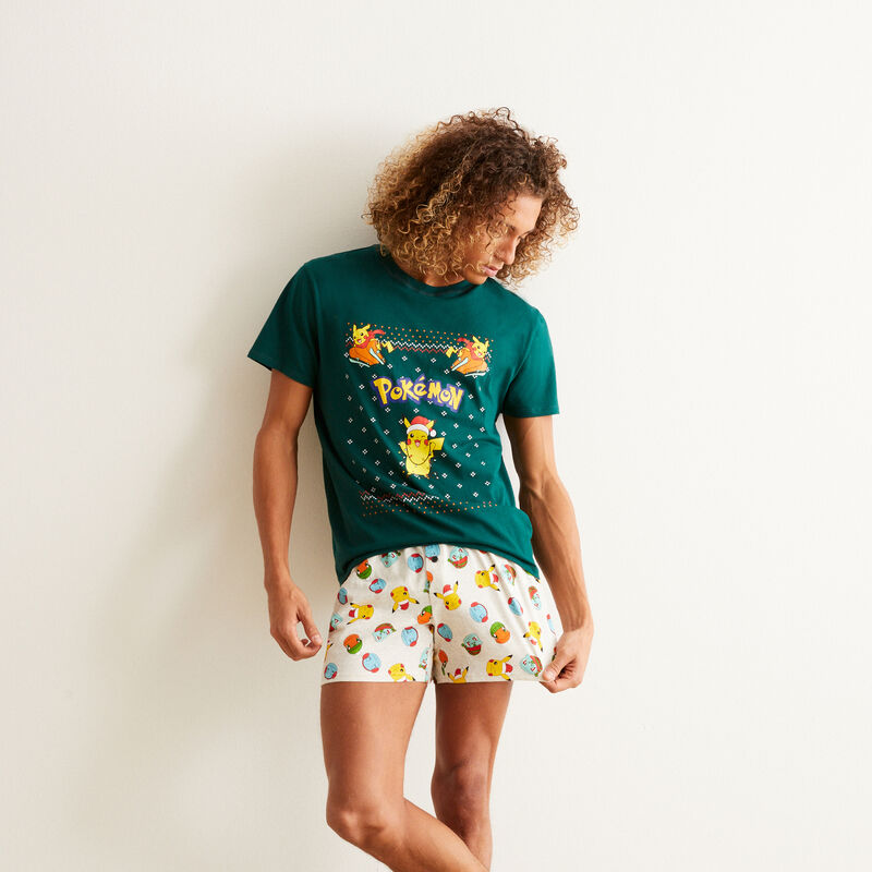 set de pyjama short Pokémon - vert set de pyjama short Pokémon - vert;