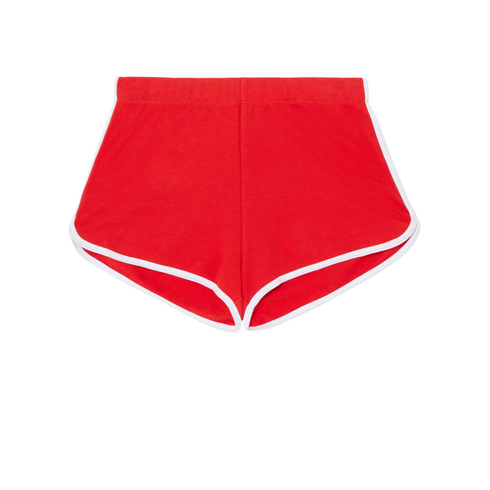 Short à message p'tit cul - rouge rouge.