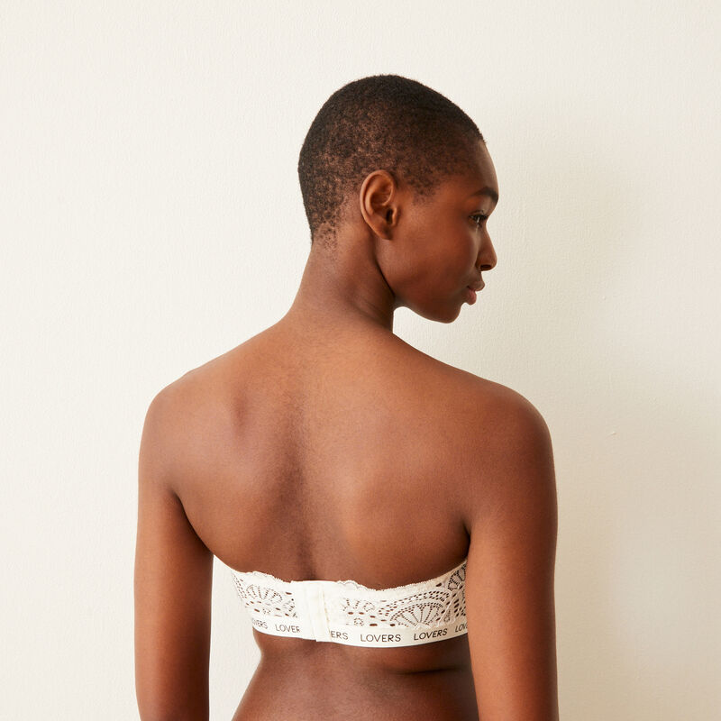 Soutien-gorge bandeau ampli - blanc Soutien-gorge bandeau ampli - blanc;