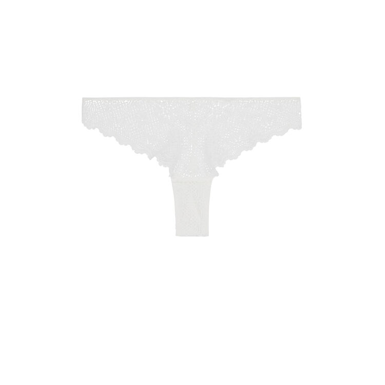 Tanga blanc mahaliz white.