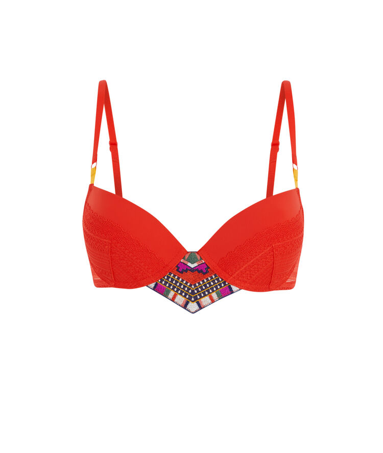 Soutien-gorge rouge push valliz rouge.