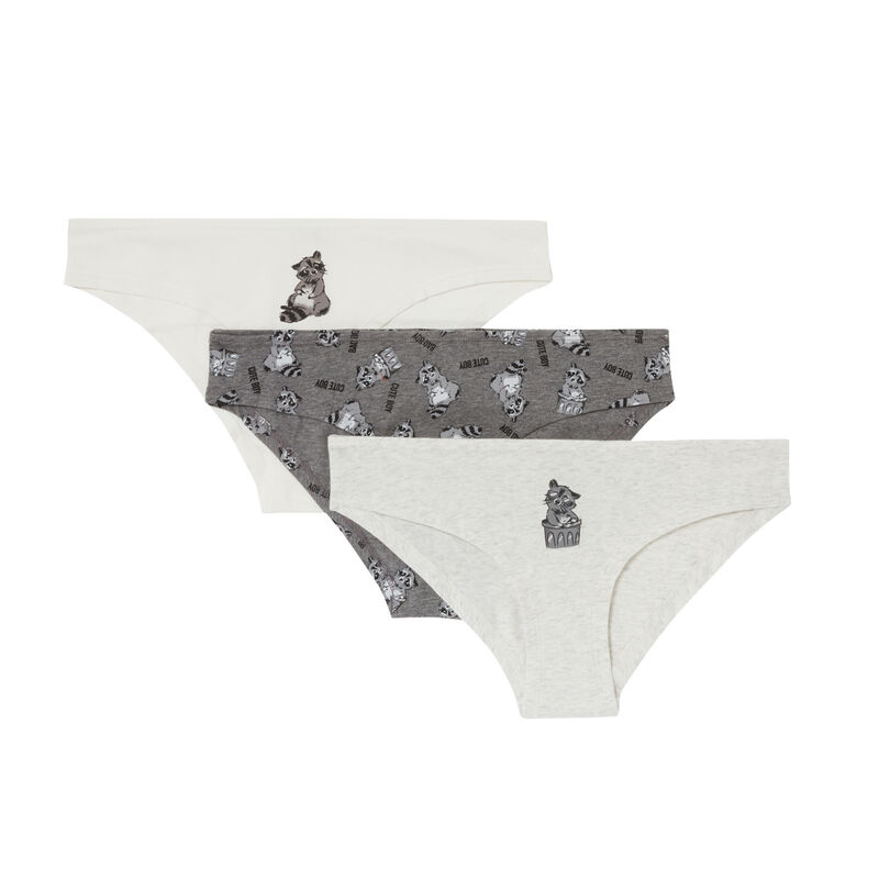lot de 3 culottes mood raton - gris lot de 3 culottes mood raton - gris;