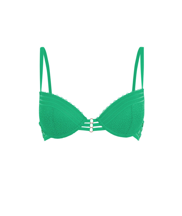 Soutien-gorge push vert émeraude triasiz vert.