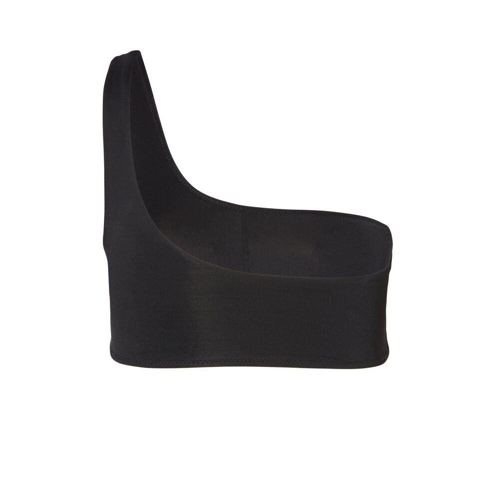 Haut de maillot asymétique - noir noir.