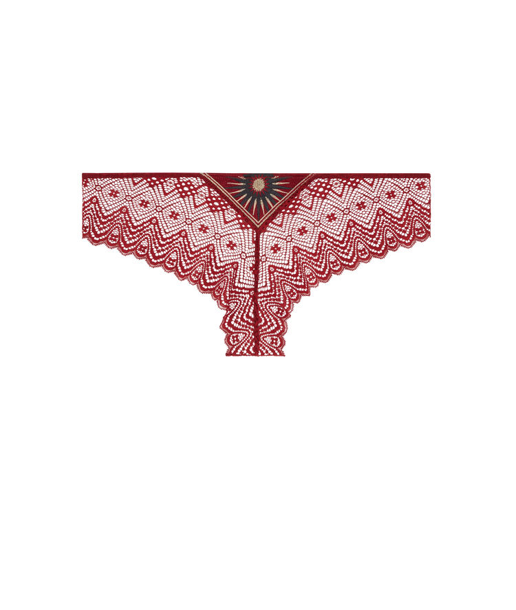 Culotte détail broderie horoscopiz bordeaux.