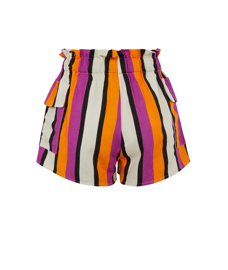 Short à rayures - orange orange.
