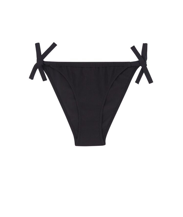 Bas de maillot de bain bikini à nouer - noir noir.