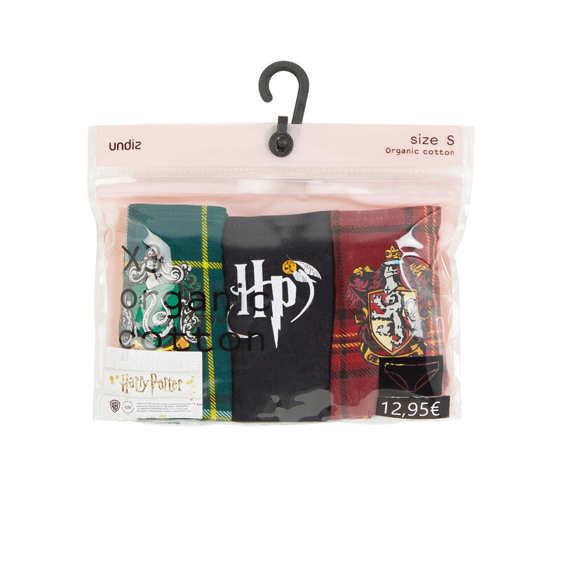 Lot de 3 culottes coton bio Harry Potter Lot de 3 culottes coton bio Harry Potter;