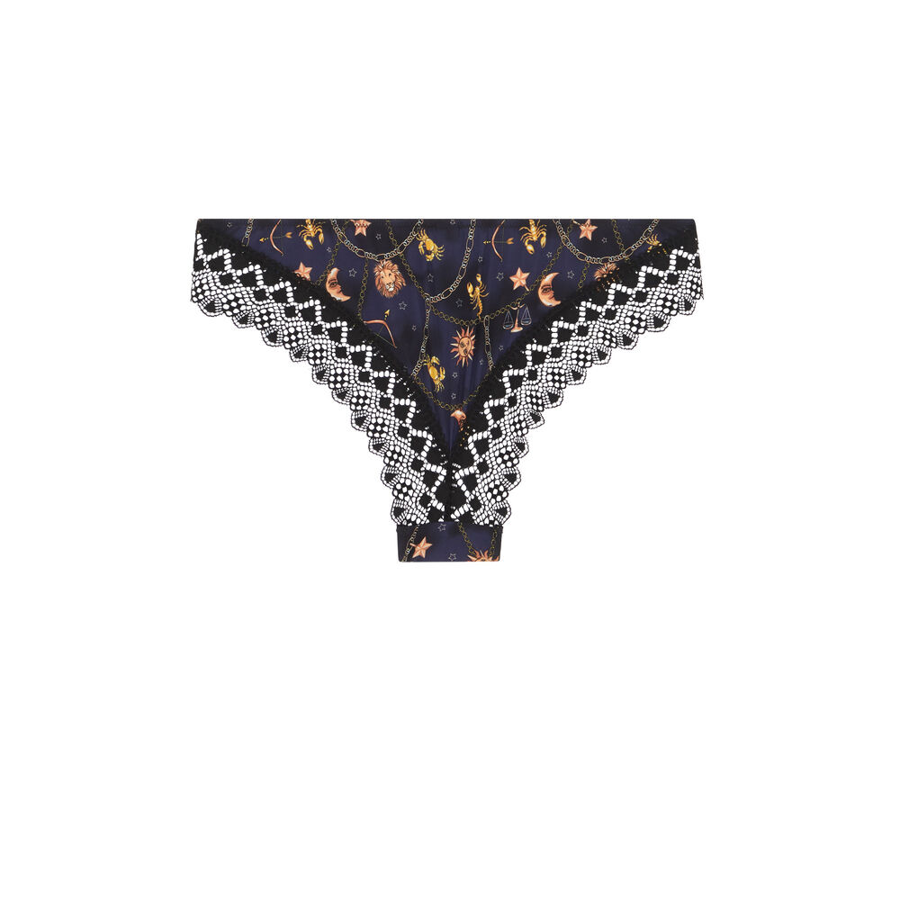 Culotte imprimé astro -noir noir.