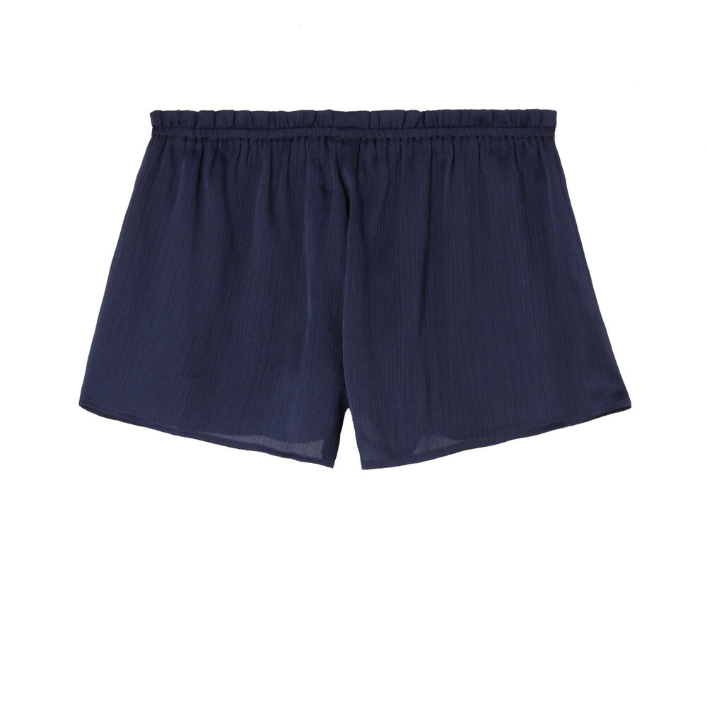 Short fluide volanté - bleu bleu.