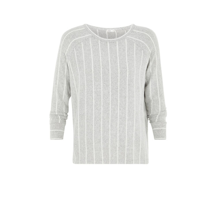 Top à manches longues carrystripiz gris.