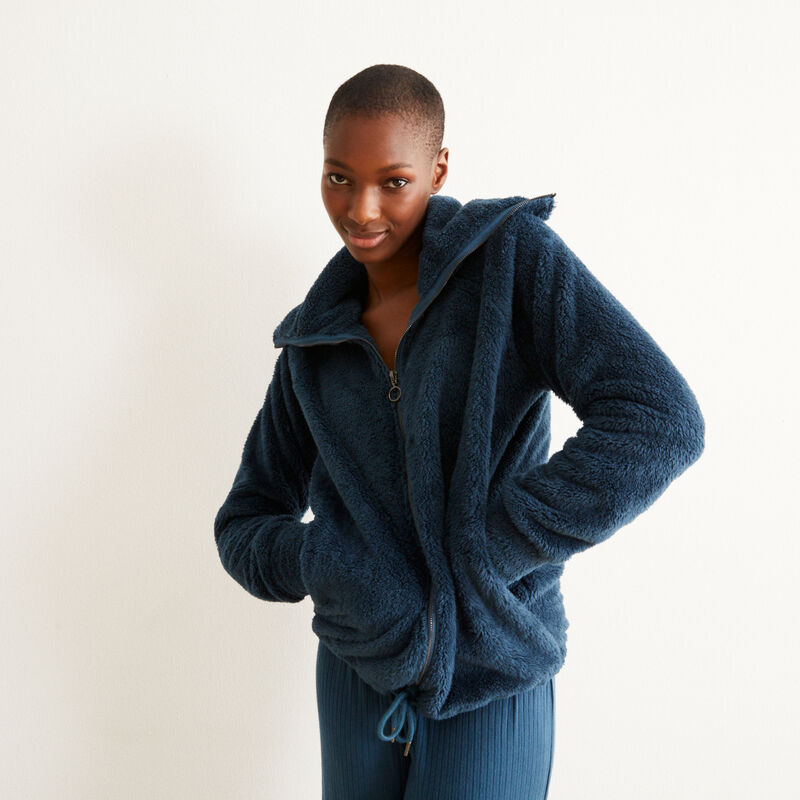 veste polaire zippée - bleu veste polaire zippée - bleu;