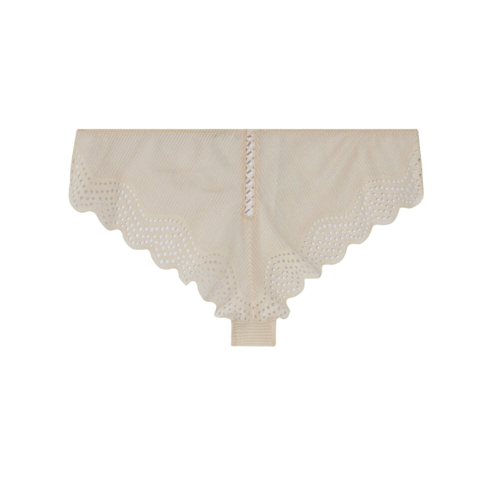 Tanga détail dentelle - écru ecru.