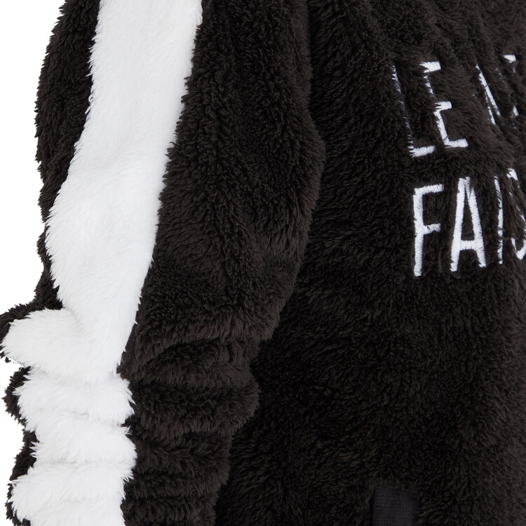 Sweat à capuche polaire à message matichieusiz noir.