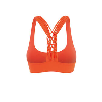 Haut de maillot de bain bralette orange africaniz orange.