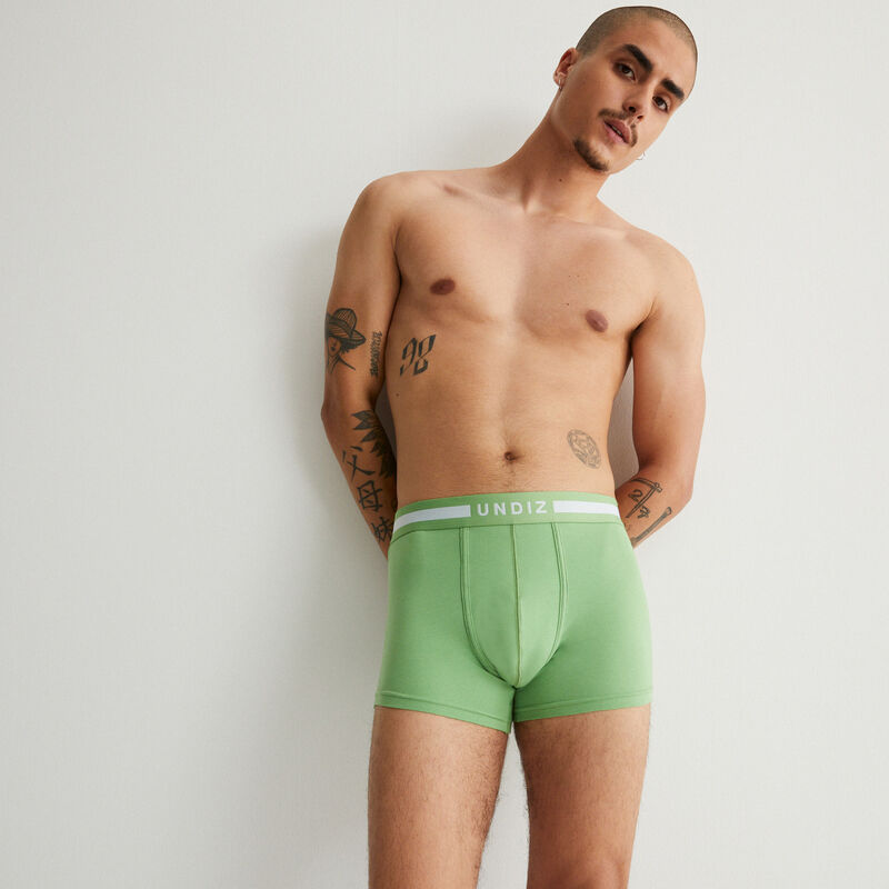 boxer uni en coton - vert boxer uni en coton - vert;