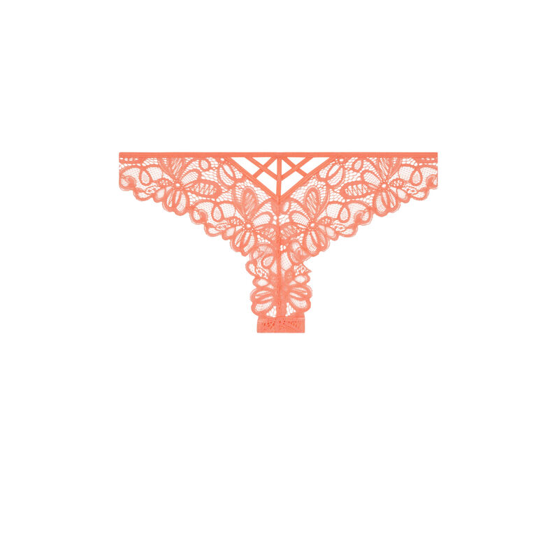 Tanga en dentelle - rose Tanga en dentelle - rose;