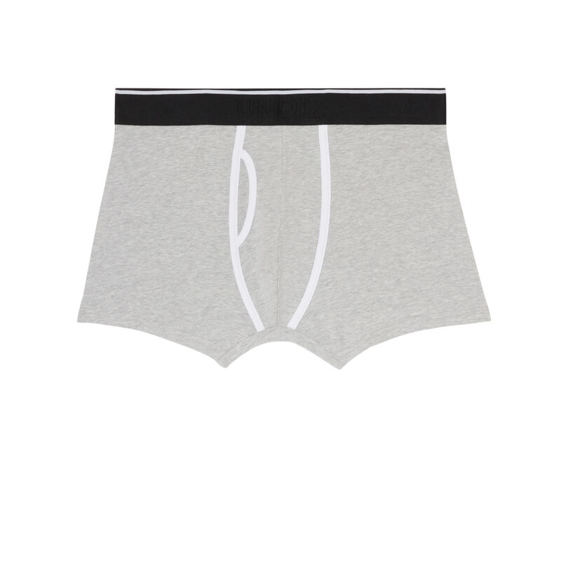 Boxer en coton banana - gris Boxer en coton banana - gris;