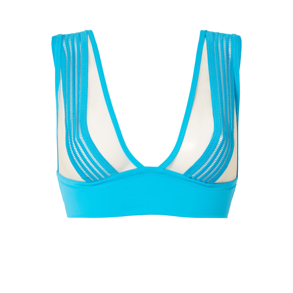 Soutien-gorge bandage aya x undiz triangle - bleu bleu.