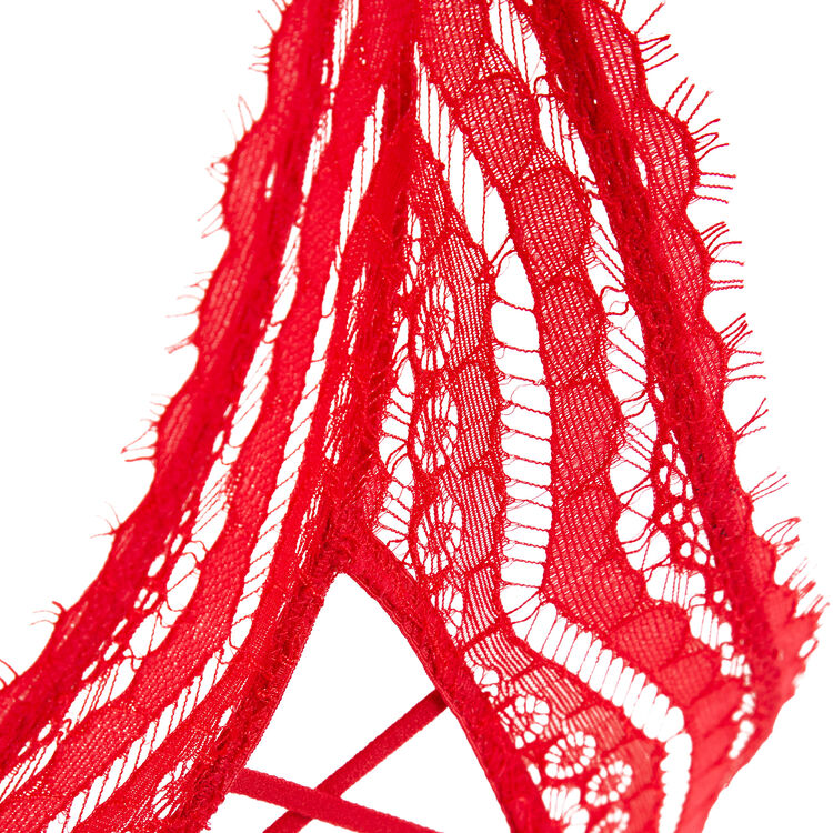 Soutien-gorge push dos travaillé pushwaviz rouge.