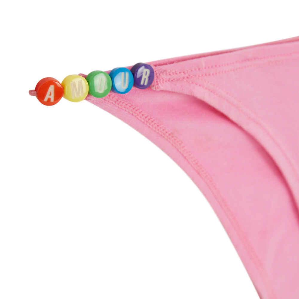 Culotte en coton à imprimé - rose rose.