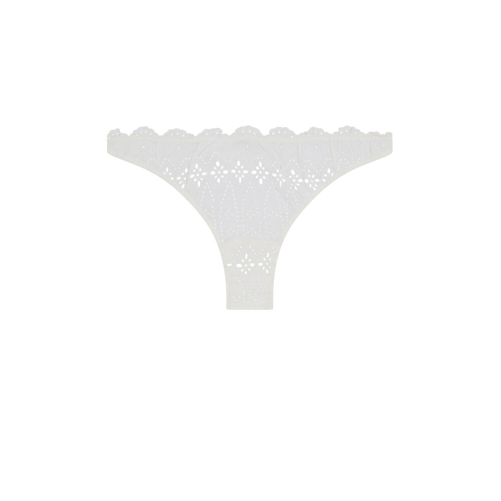 Culotte brodée - blanc blanc.
