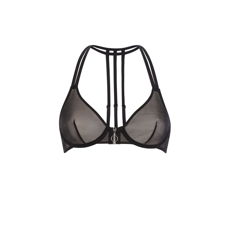 Soutien-gorge corbeille noir transparentiz Soutien-gorge corbeille noir transparentiz;