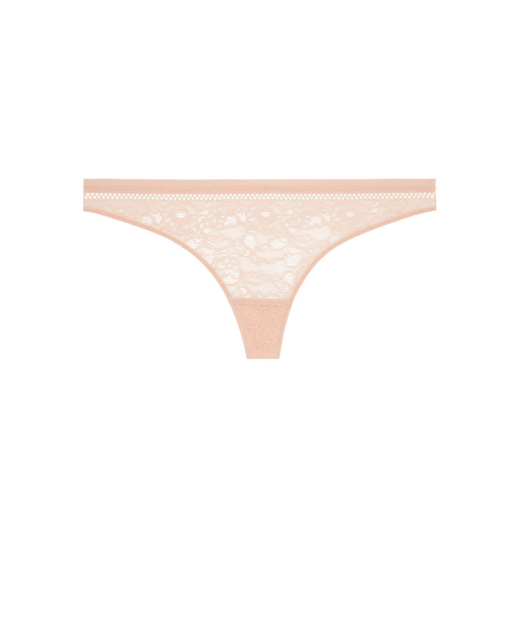 String dentelle revoltiz rose poudré.