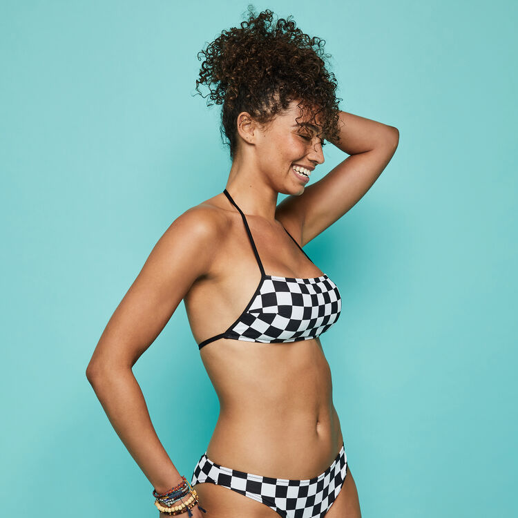 Haut de maillot de bain blanc surfdamiz white.