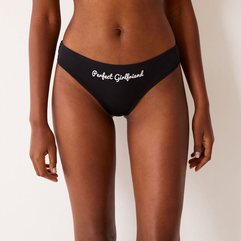 culotte imprimé perfect girlfriend - noir culotte imprimé perfect girlfriend - noir;