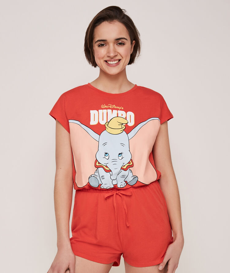 Combishort imprim&eacute; dumbo dumbiz rouge.