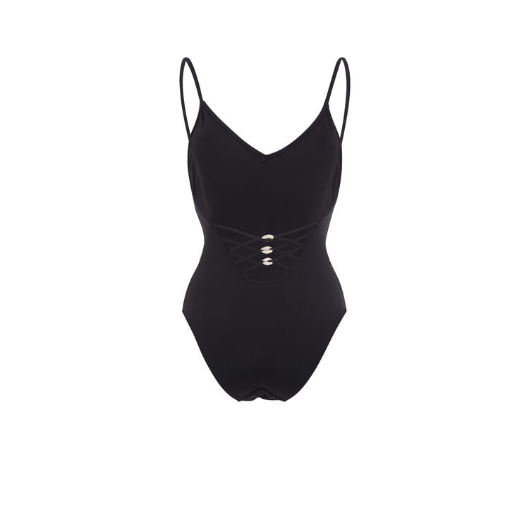 Maillot de bain une pièce noir pachucaniz noir.