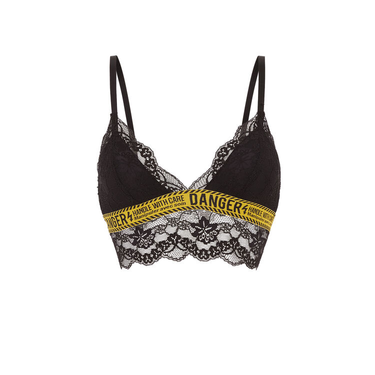 Soutien-gorge triangle coqué sans amatures killbilliz noir.