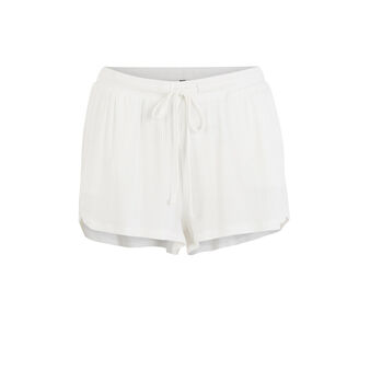 Short blanc cass&eacute; debfluidiz blanc.