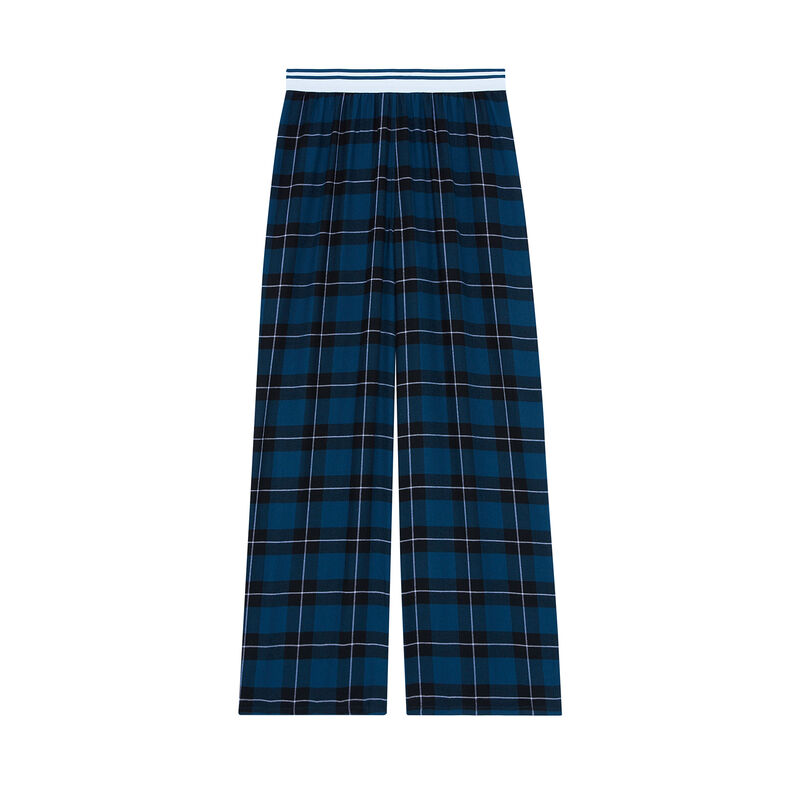 pantalon à carreau - bleu pantalon à carreau - bleu;