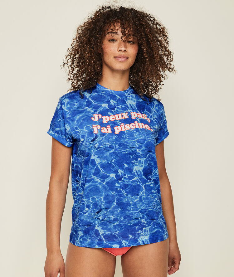 Top bleu pisciniz blue.