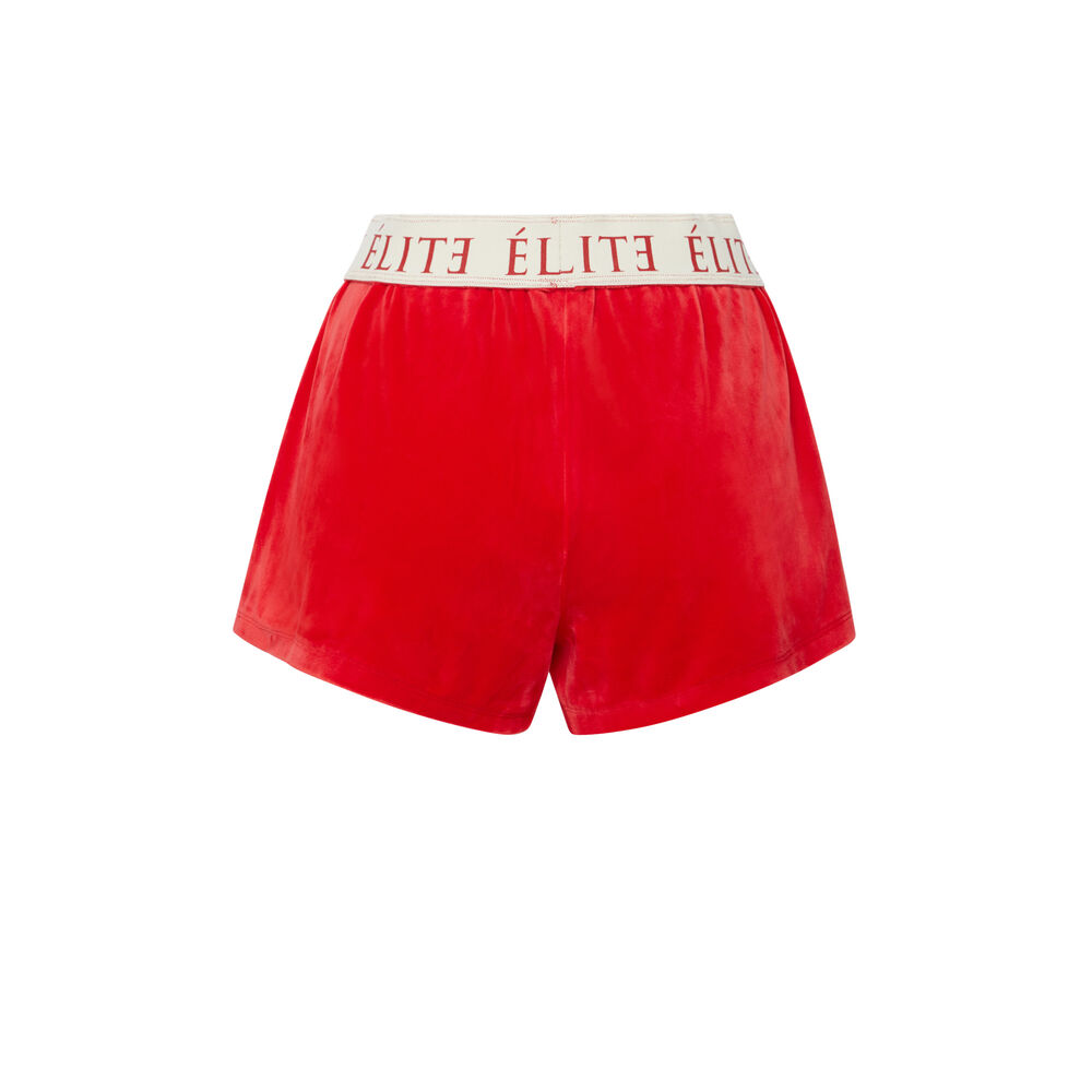Short elite en velours - rouge rouge.