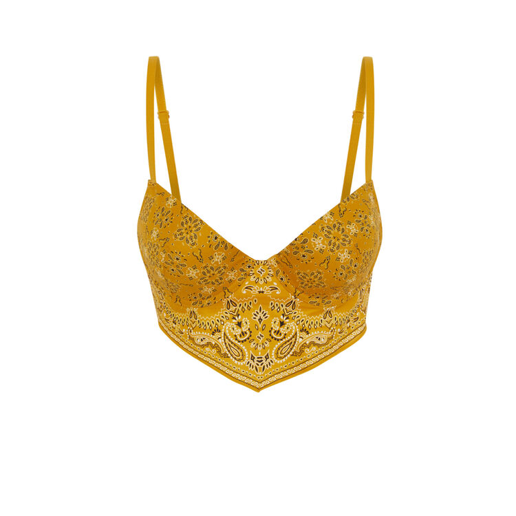 Soutien-gorge bustier ampli jaune moutarde bandaniz Soutien-gorge bustier ampli jaune moutarde bandaniz;