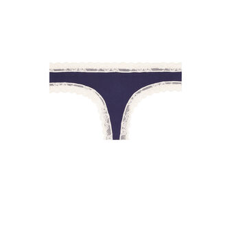 Shorty en coton uni new skinny bleu marine.