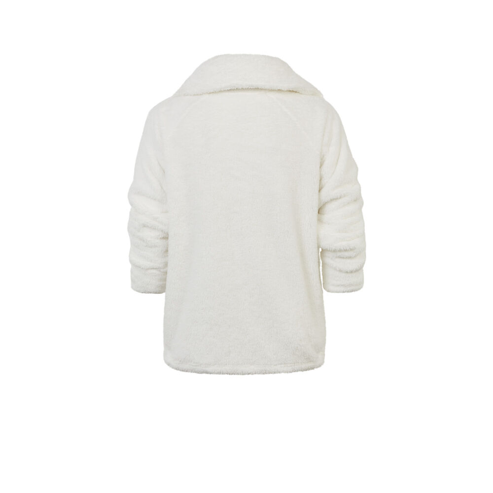 Veste polaire zippée - ecru ecru.