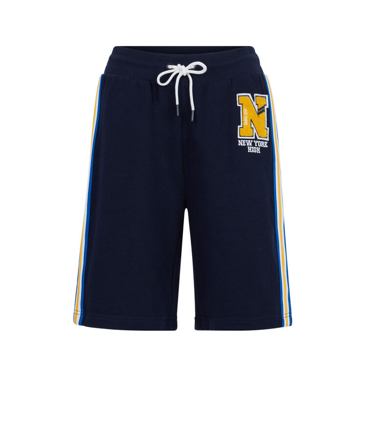 Short long molleton rivervixiz bleu marine.