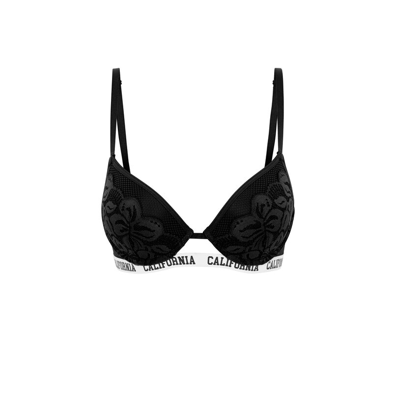 Soutien-gorge ampli en dentelle westcoastiz noir.