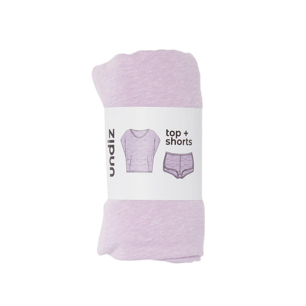 Set de pyjama uni - lilas violet.