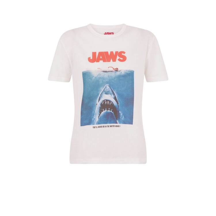 Top à manches courtes détail print jawsiz Top à manches courtes détail print jawsiz;