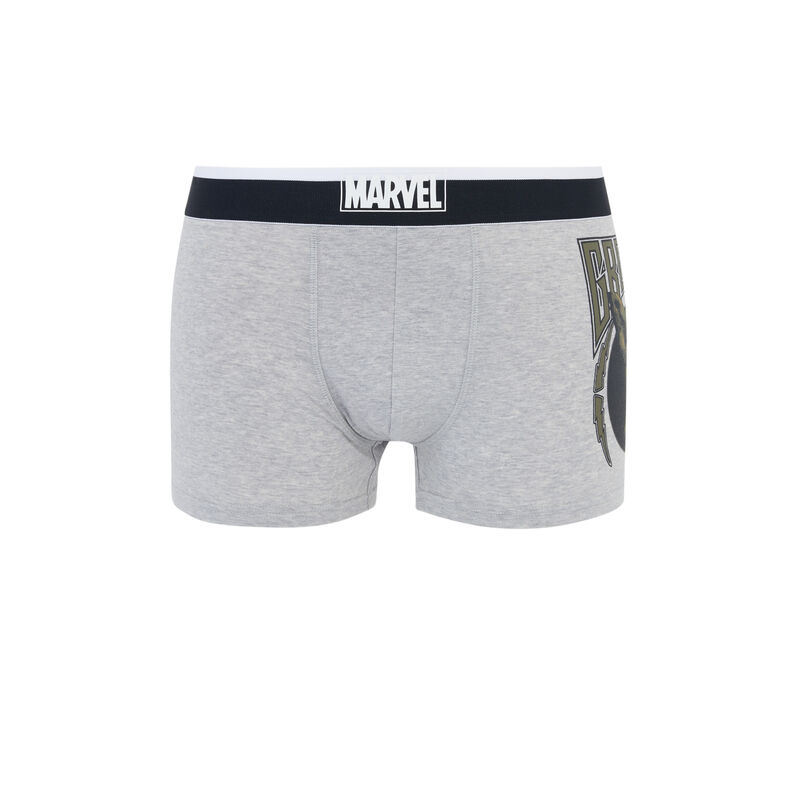 Boxer en coton licence marvel jesappelliz gris.