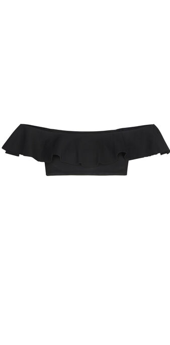 Haut &eacute;paules nues noir sabliz black.