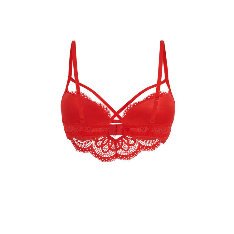 Soutien-gorge rouge bustier push precieusiz rouge.