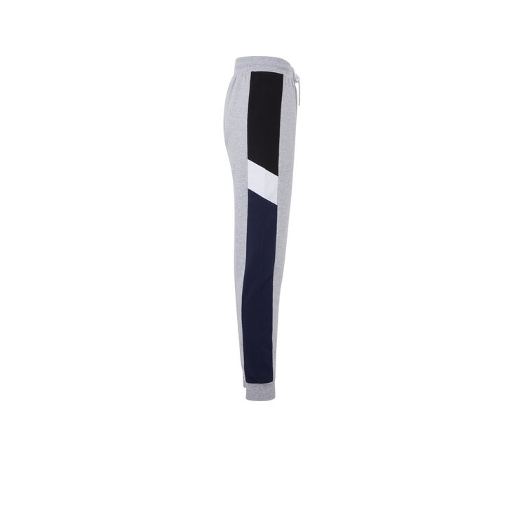 Pantalon jogging colorbandiz gris.